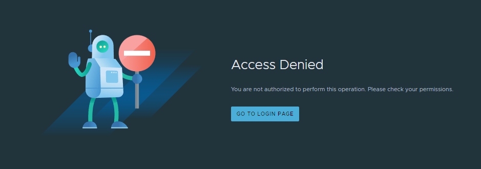 Access denied since vIDM local admin isn&rsquo;t assigned an NSX role
